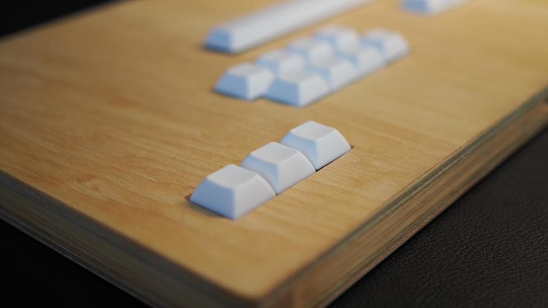 自作アケコン】木製キーボード型レバーレスコントローラー ナチュラル