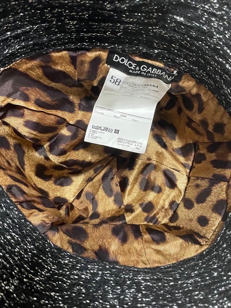 DOLCE&GABBANA ドルチェ&ガッバーナ ハット ラメ レオパード - メルカリ