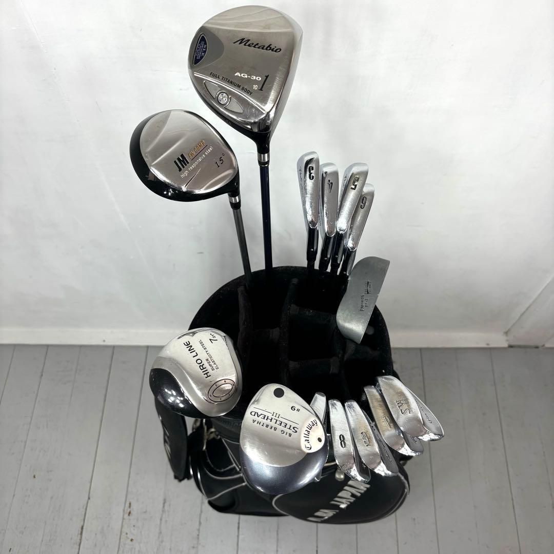 本格派 メンズゴルフクラブ 13本 フルセット ゴルフセット 豪華 お試し