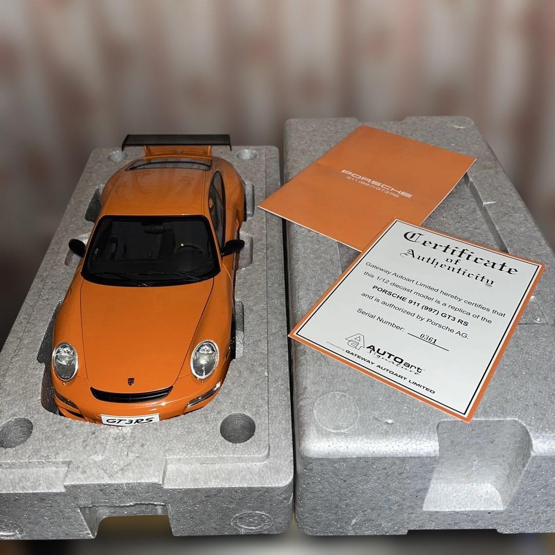 絶版】1/12 オートアート，ポルシェ911 GT3 RS オレンジ - メルカリ