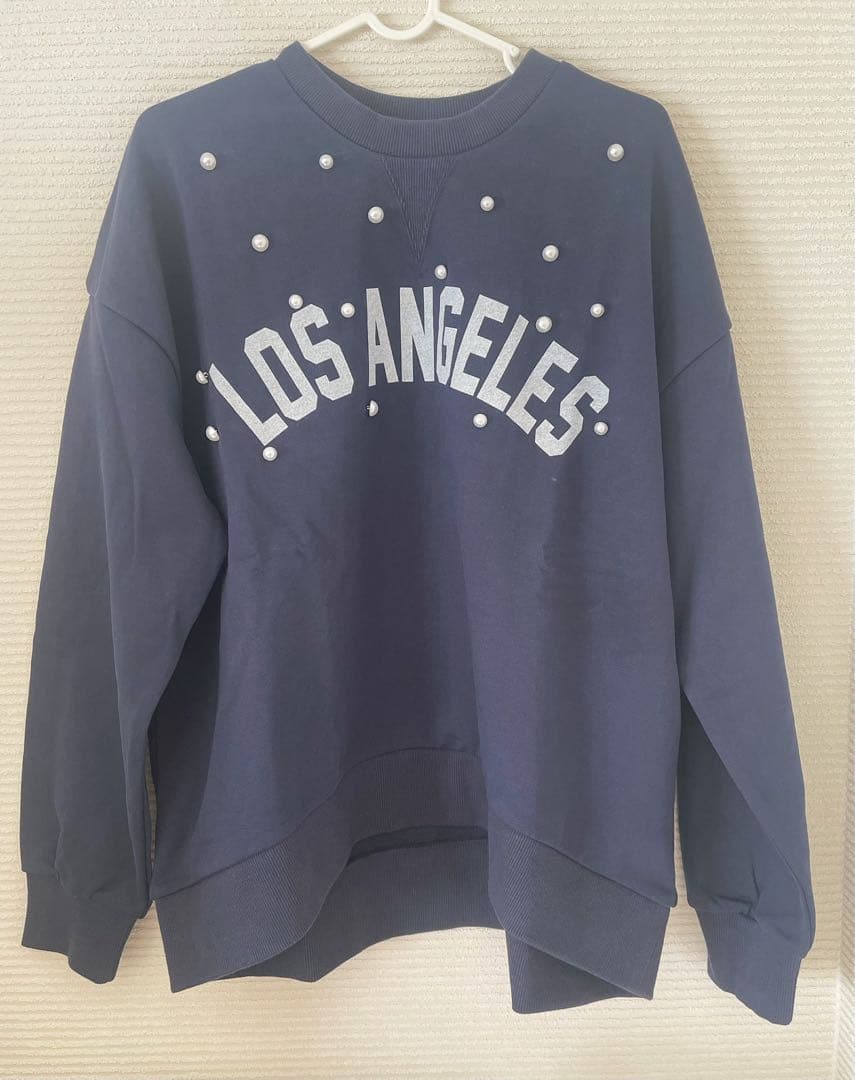 ◉在庫処分価格❗️CADUNE<MLB別注>パールスウェット ⭐︎超素敵 CADUNE <MLB別注>パールスウェット くすみピンク キュート⭐︎