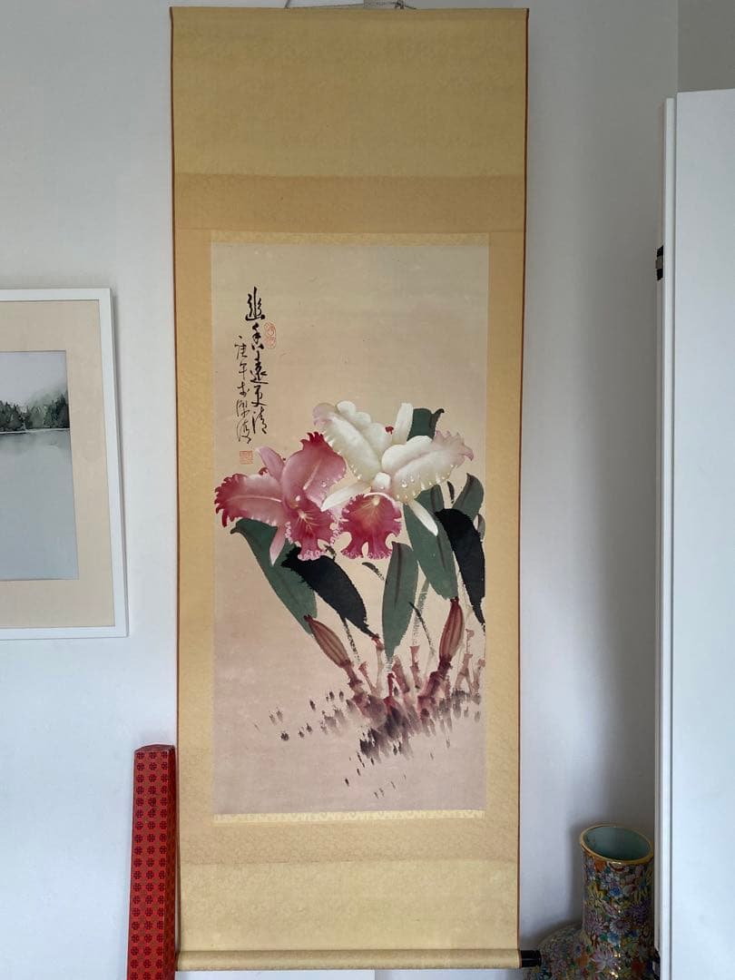 台湾画家 嶺南画派伝承者 李源海 作 水墨画 中国画 - メルカリ