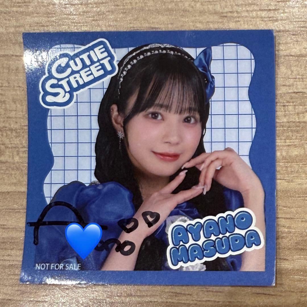 ひ*さ様 【直筆サイン入り】cutiestreet きゅーすと 増田彩乃 ステッ