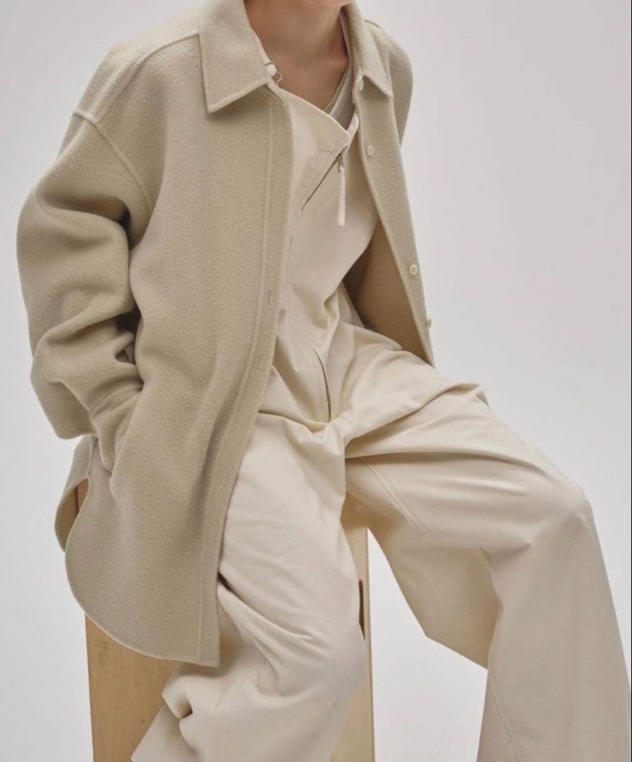 todayful Wool Shirts Jacket セージ　36 WOOL SHIRTS JACKET|ウール シャツ ジャケットウール シャツ