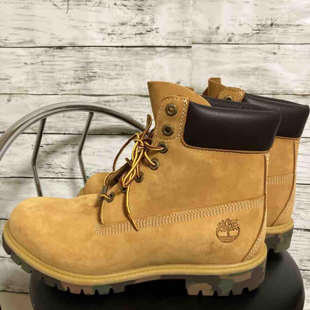 美中古】ティンバーランド 6インチ プレミアム ブーツ カモアウト