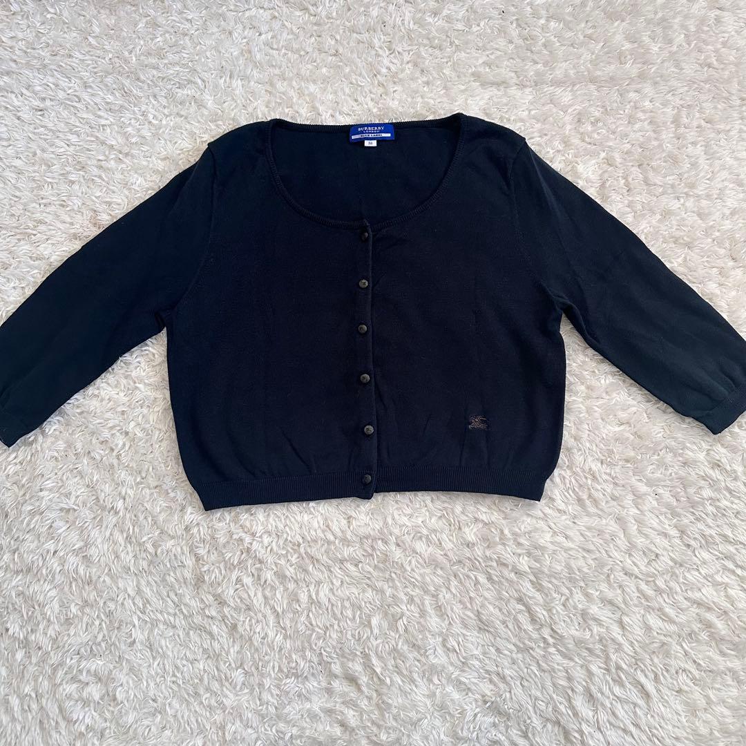 BURBERRY バーバリーブルーレーベル カーディガン ショート丈 七分袖