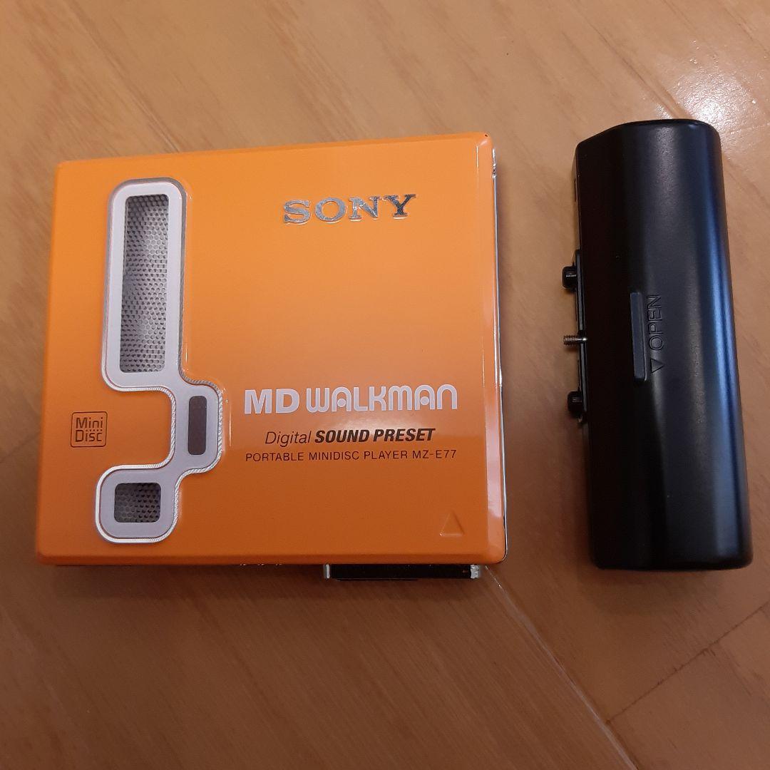 SONY MZ-E77(D) ウォークマン ソニー オレンジ - メルカリ