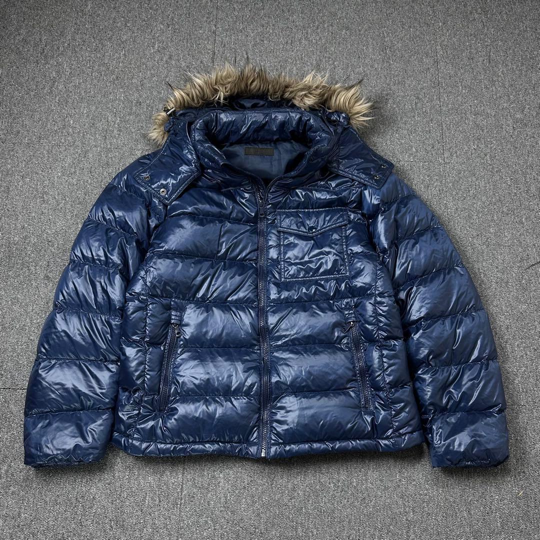 00s UNIQLO y2k アーカイブ ファー付き ダウンジャケット パーカー
