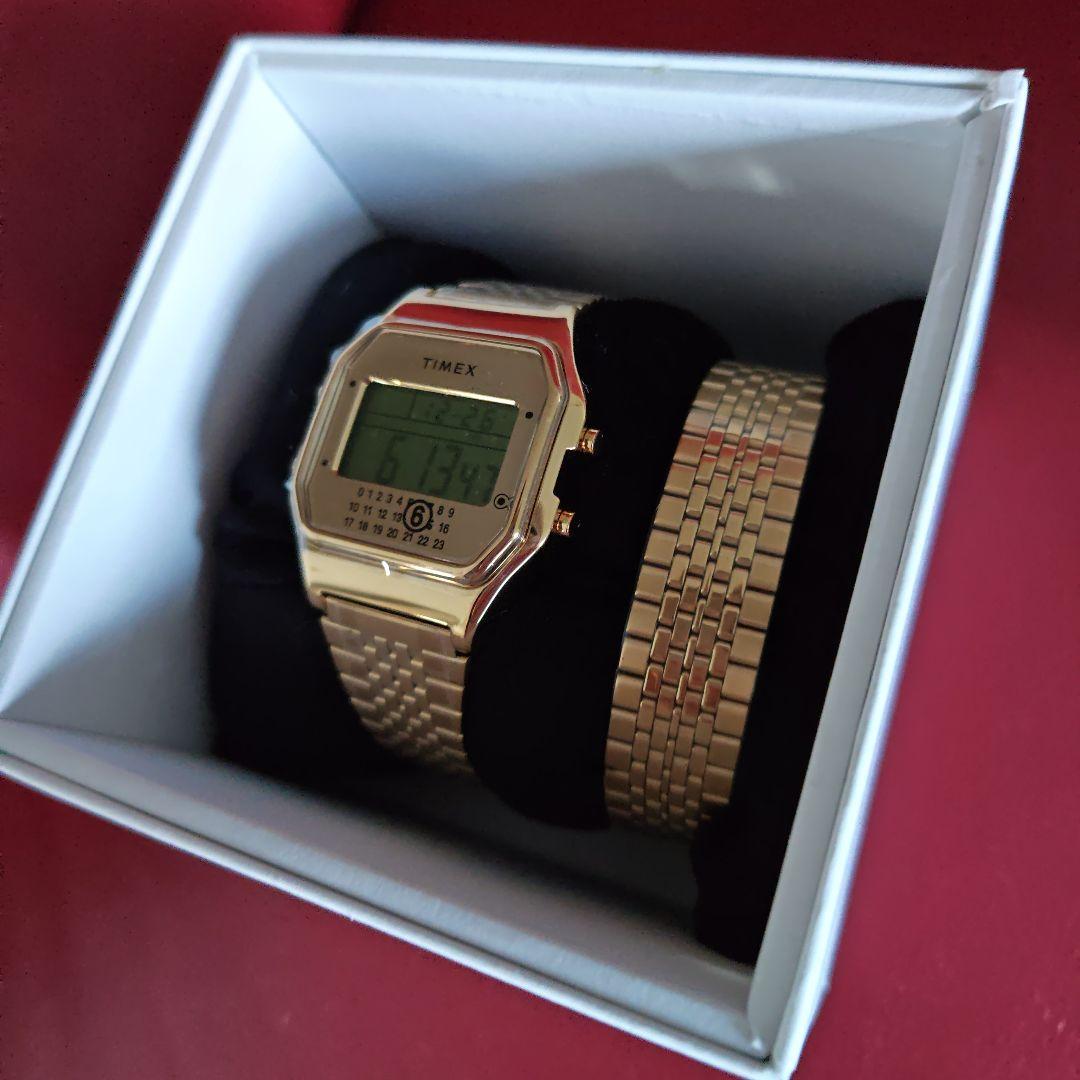 MM6TIMEX ゴールド デジタル腕時計 - メルカリ