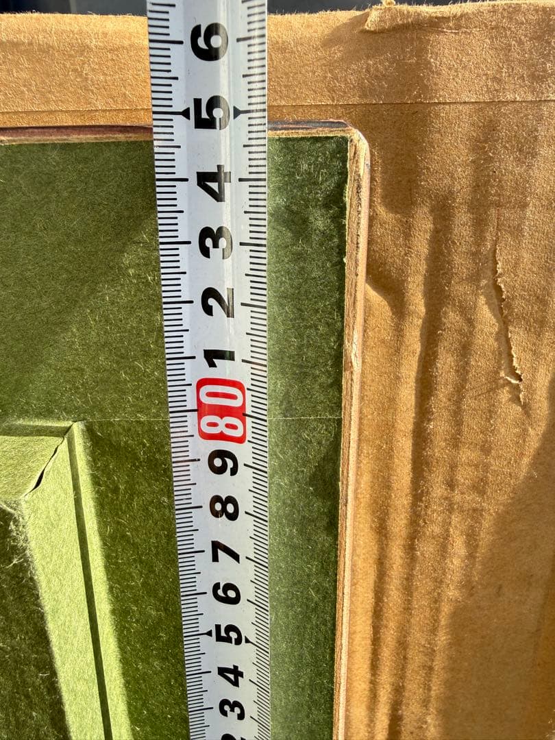 超美品 F15サイズ 油彩額縁 前面ガラス＆供箱付き黒と金