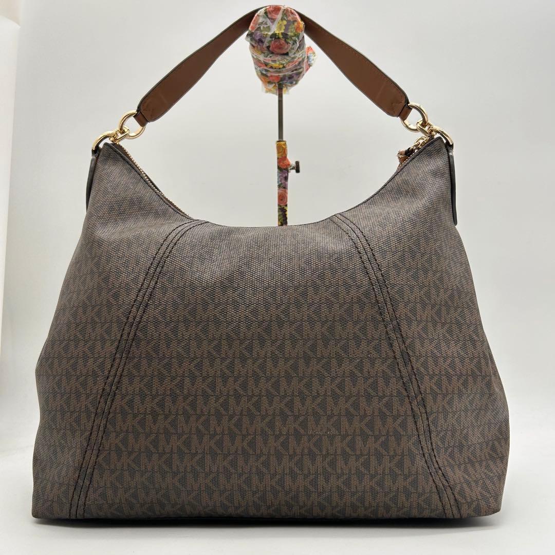 未使用級 マイケルコース ショルダーバッグ 2way pvc MK柄 ロゴ A4