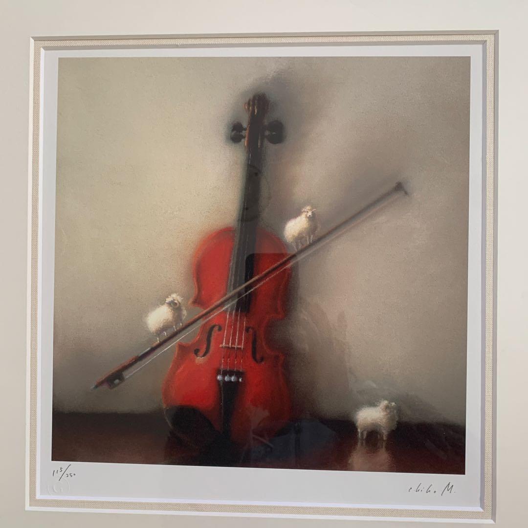 牧野千穂 版画（ジクレー）題名 「セバスチャンの羊」 - メルカリ