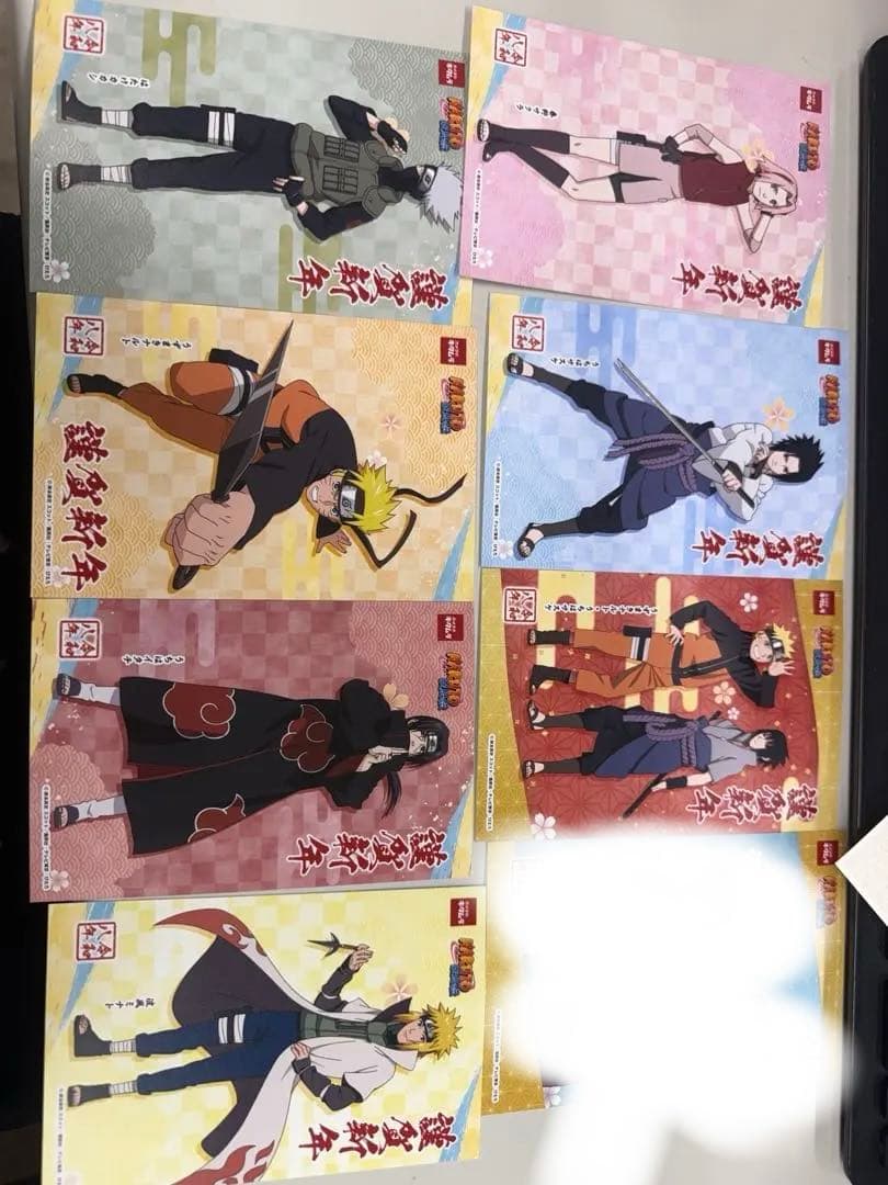 コラボ年賀状　NARUTO疾風伝　7点セット 世界的人気アニメ「NARUTO-ナルト- 疾風伝」POP UP STOREが期間限定で