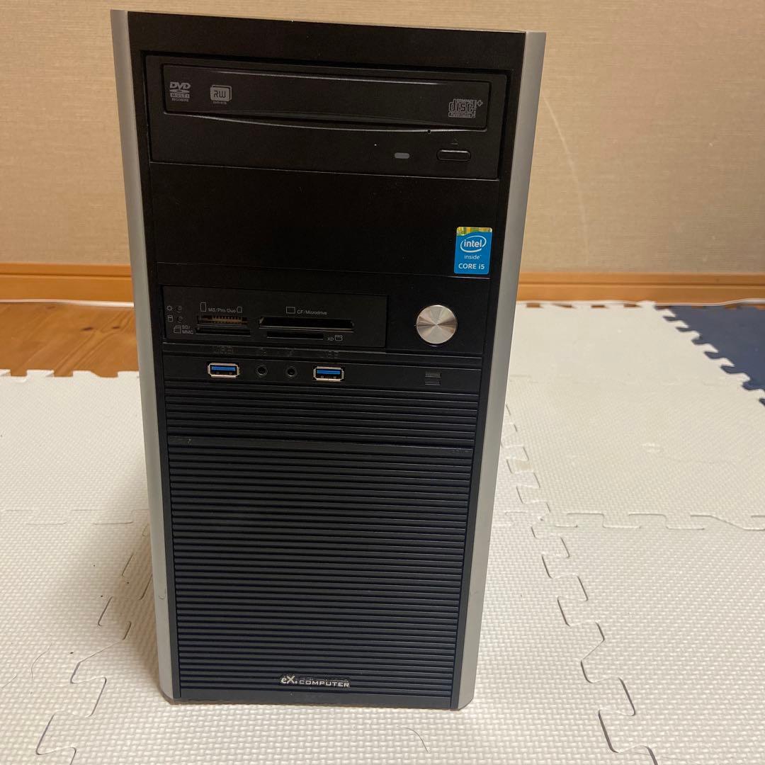 デスクトップPC 黒 タワー型 DVDドライブ デスクトップPC 黒 タワー型