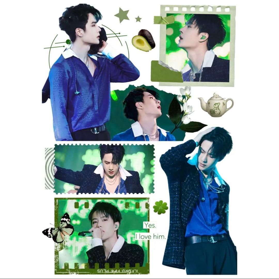 19×25cm 王一博 デザイン 転写耐油防水ステッカー 28枚 - メルカリ