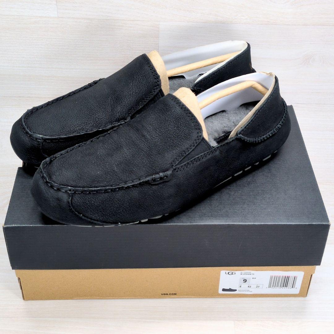 UGG 27.0cm 展示試着品 ヌバック モカシン ブラック S486