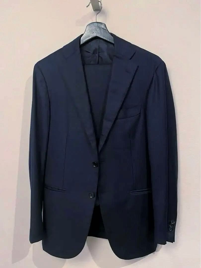 値下げ不可 リングジャケット ロロピアーナ ネイビー シングルスーツ 皆さんお待たせしました！RING JACKET(リングジャケット)Loro Piana