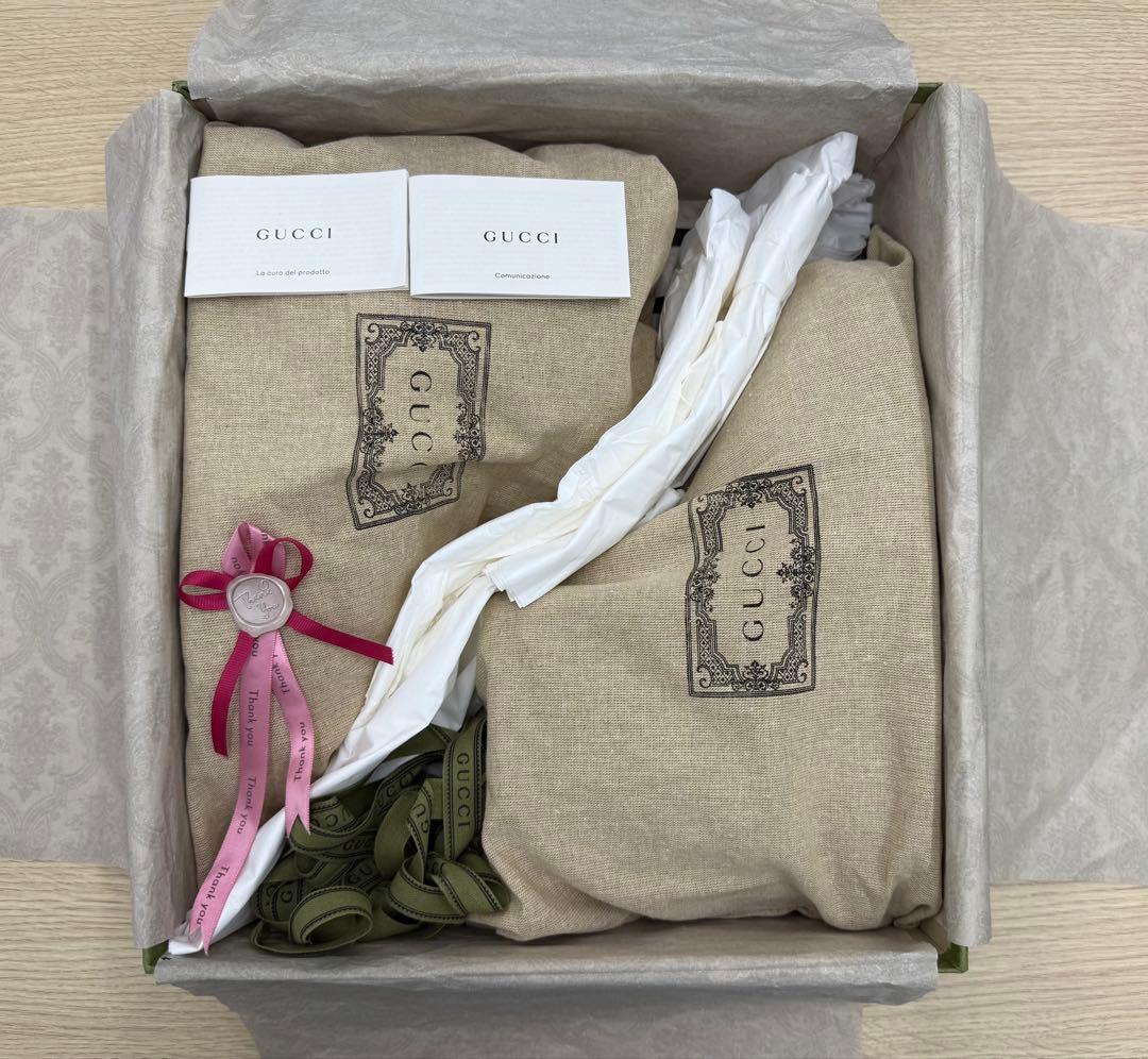 GUCCI グッチ GGナイロン ジャカード アンクルブーツ 26.5cm 美品