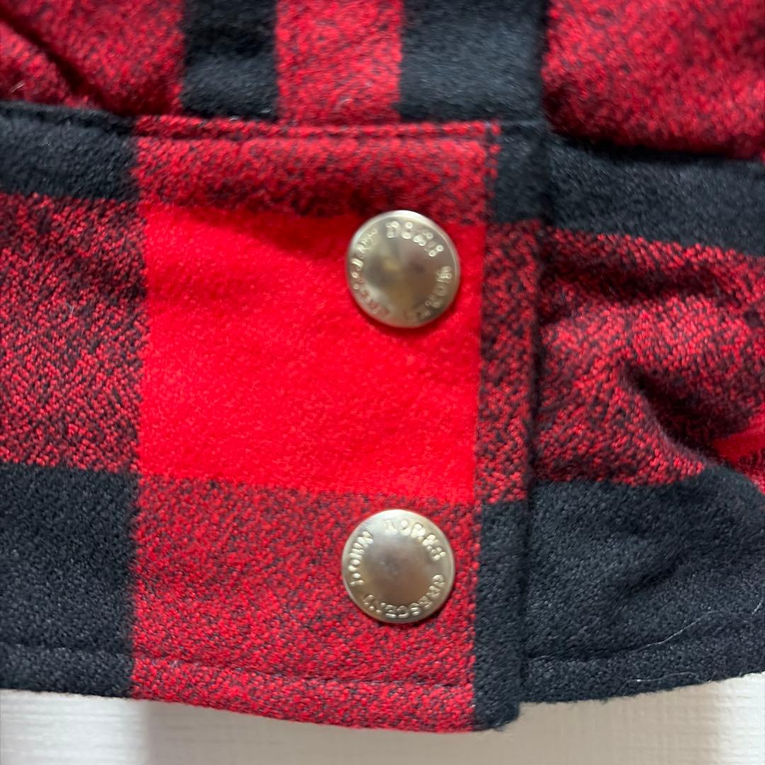 ボーイズマーケット別注クレセントダウンバッファローチェック未使用品