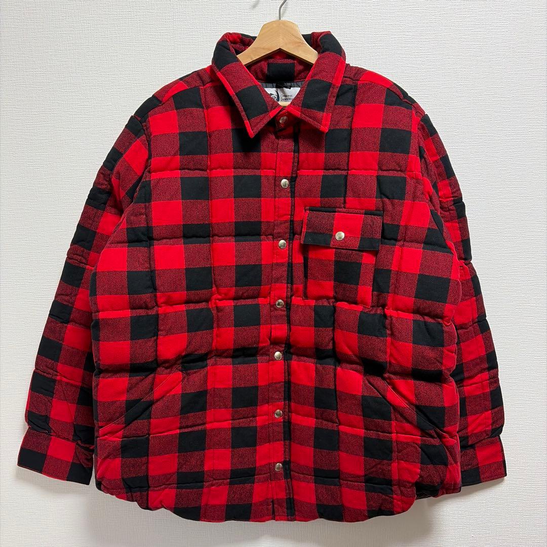 ボーイズマーケット別注クレセントダウンバッファローチェック未使用品