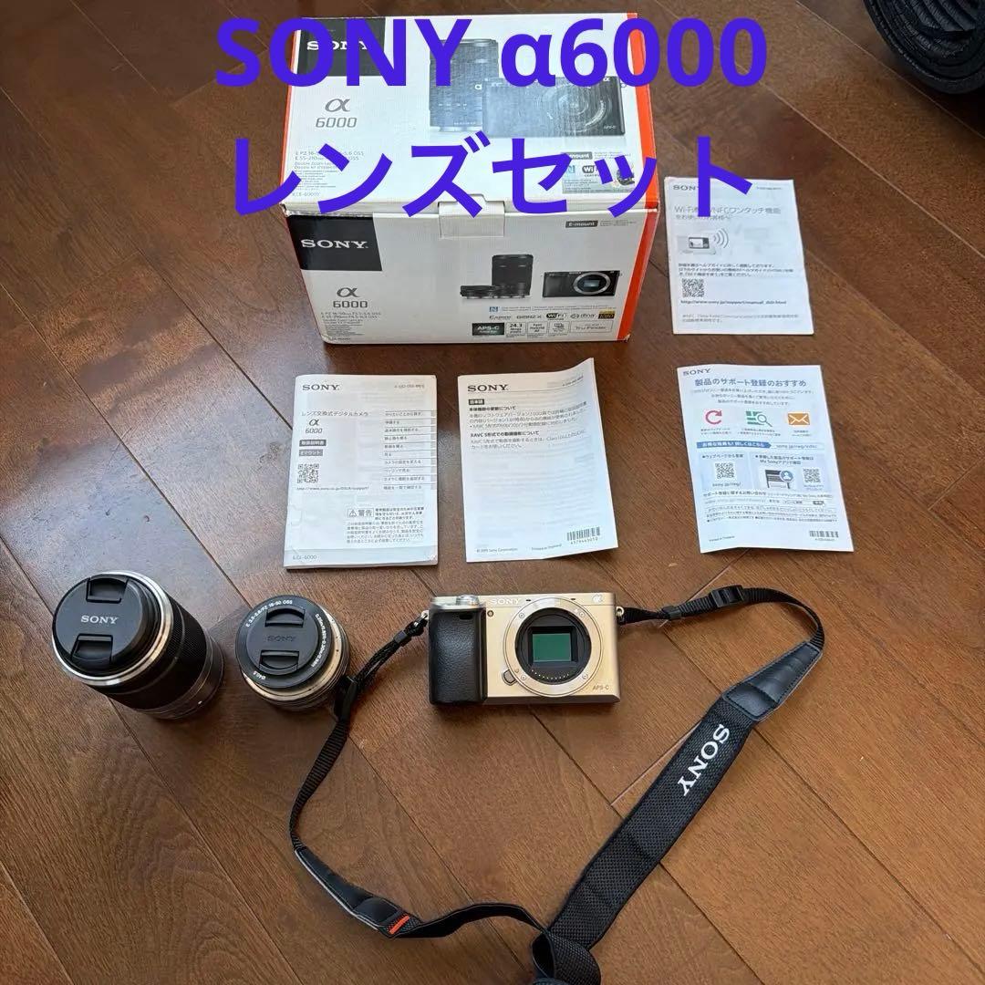 α6000 SONY デジタルカメラ レンズ2セット レンタル] ソニー α6000 ダブルズームレンズキット ミラーレス一眼