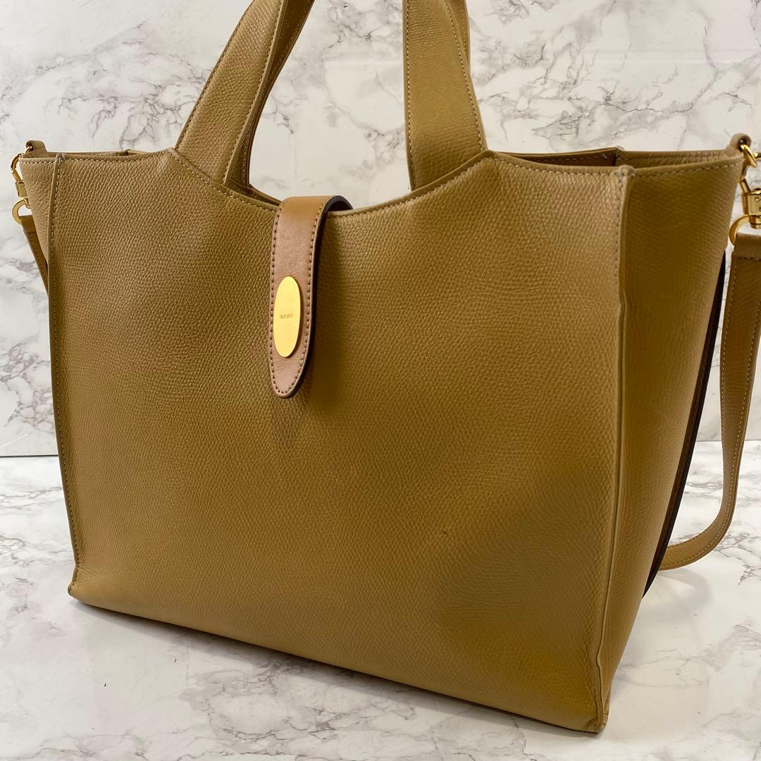 wako 銀座和光 ワコウ 本革 レザー 2wayショルダーバッグ トートバッグ