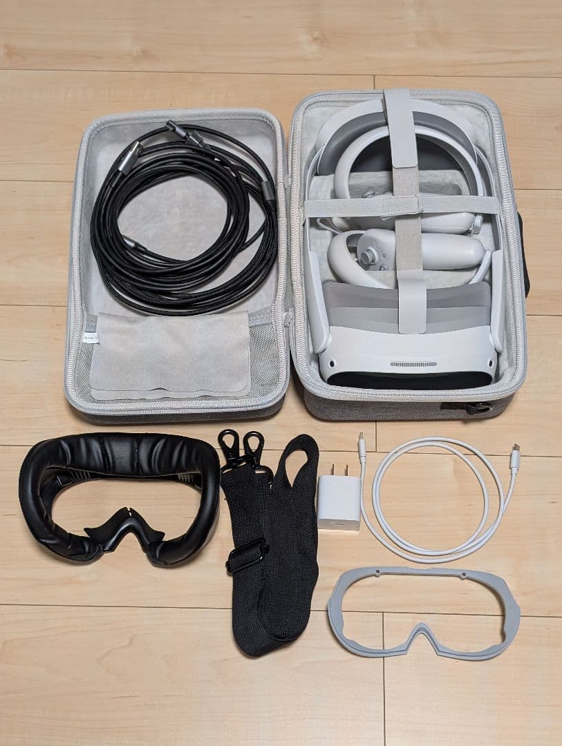 PICO4 128GB 専用収納ケース 社外有線ケーブル付 - メルカリ