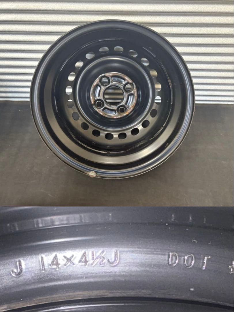 ホンダ純正スチールホイール　14インチ 4.5J 4H PCD100