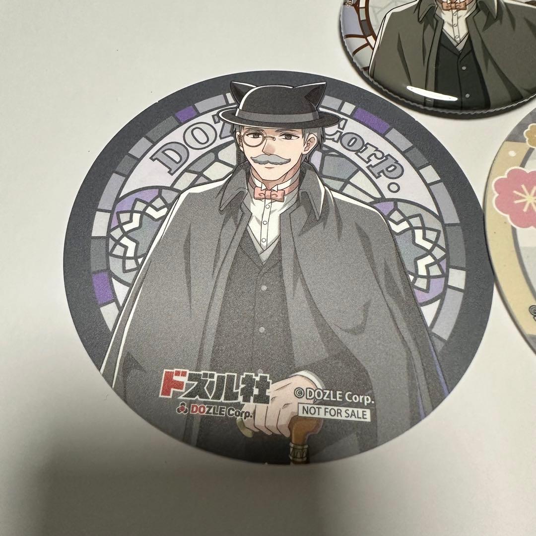 ドズル社GIGOカフェ 大正ロマン 缶バッジ コースター 大富豪