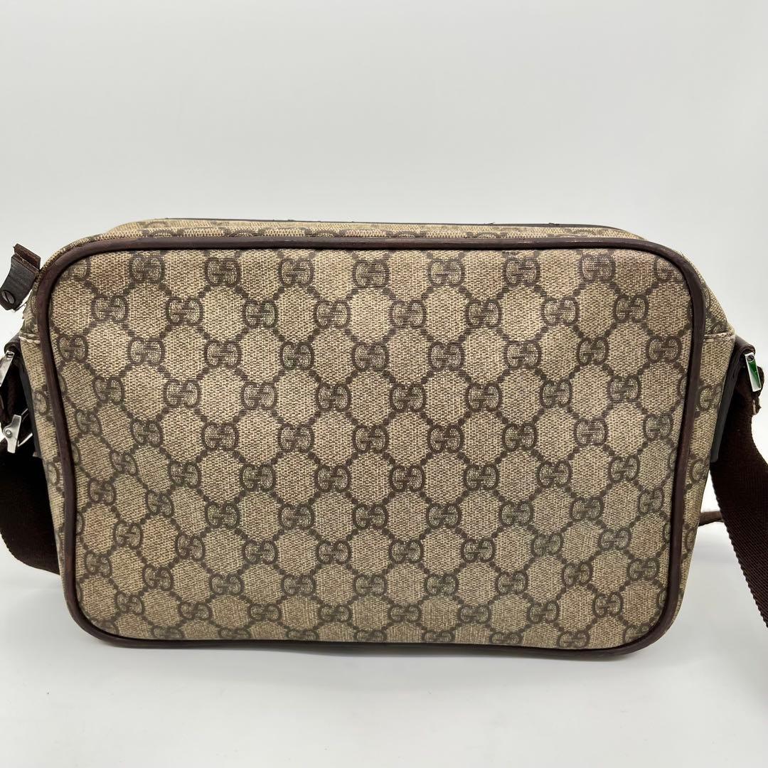 GUCCI ショルダーバッグ カメラバッグ GGスプリーム ロゴ型押