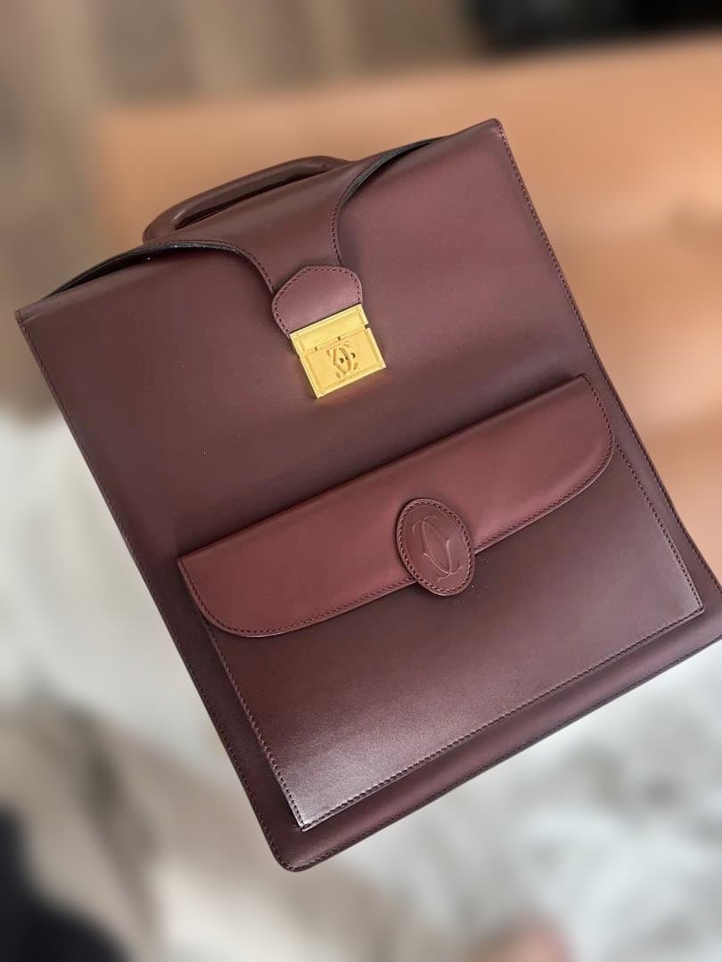 カルティエ　レザー ビジネスバッグ バーガンディ 楽天市場】【バッグ】Cartier カルティエ マストライン マストドゥ
