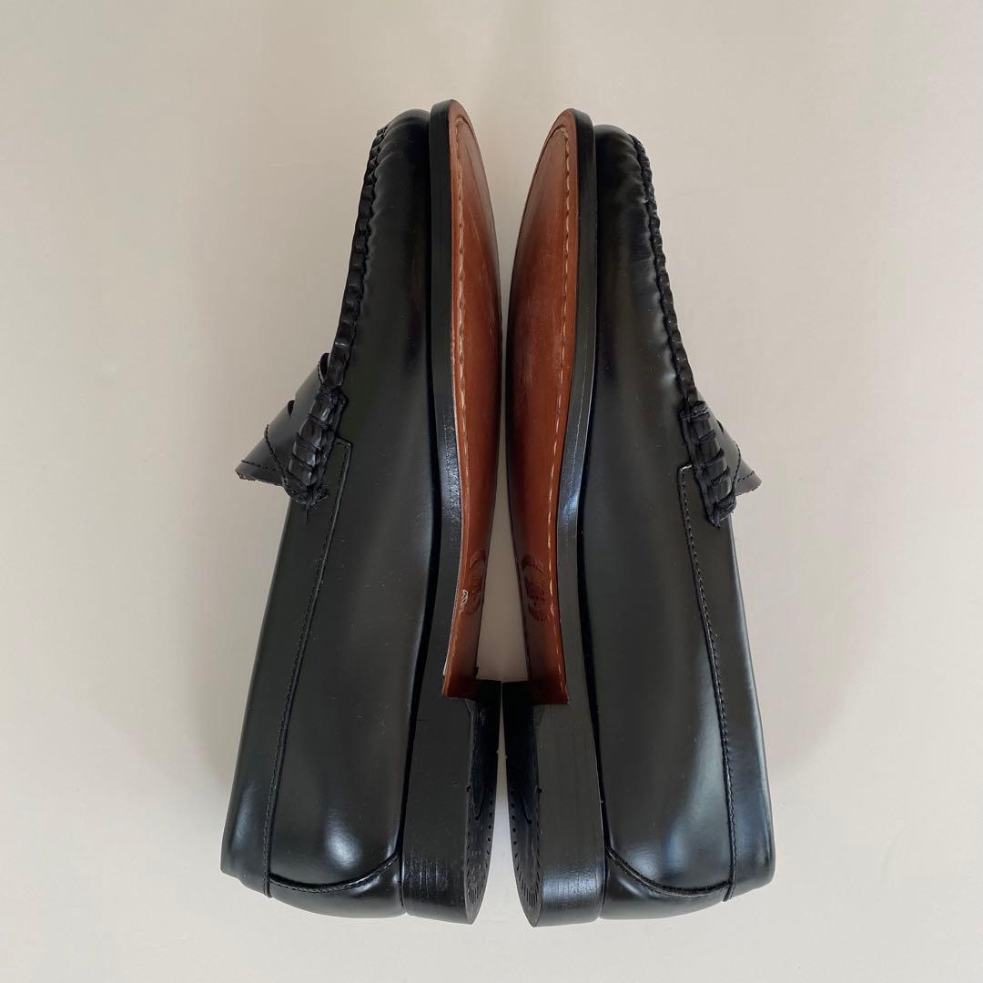 ほぼ未使用 G.H.BASS ローファー weejuns ブラック us6