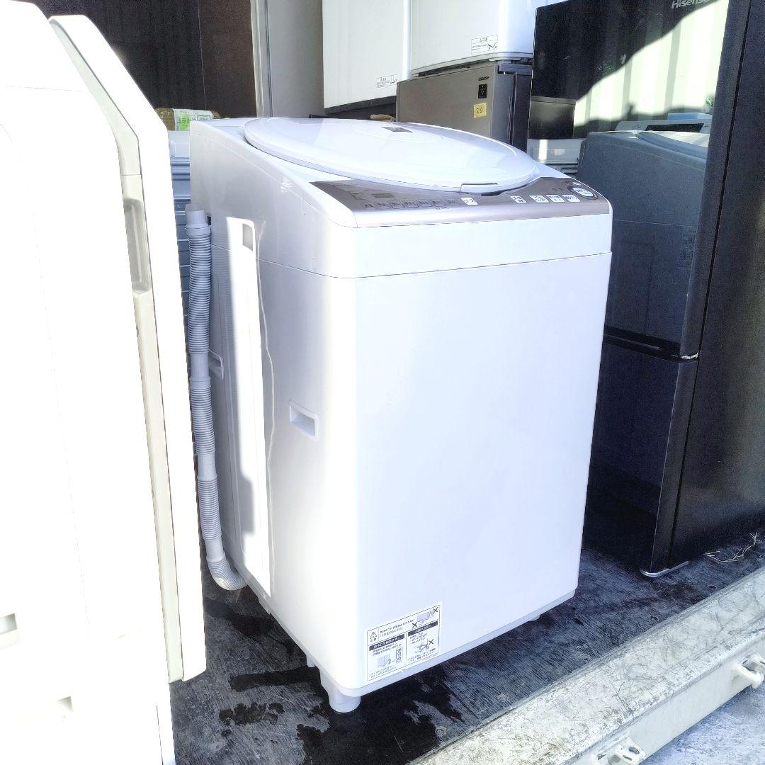 運搬取付無料！純正 SHARP 電気洗濯乾燥機！完動品・超美品！ - 洗濯機