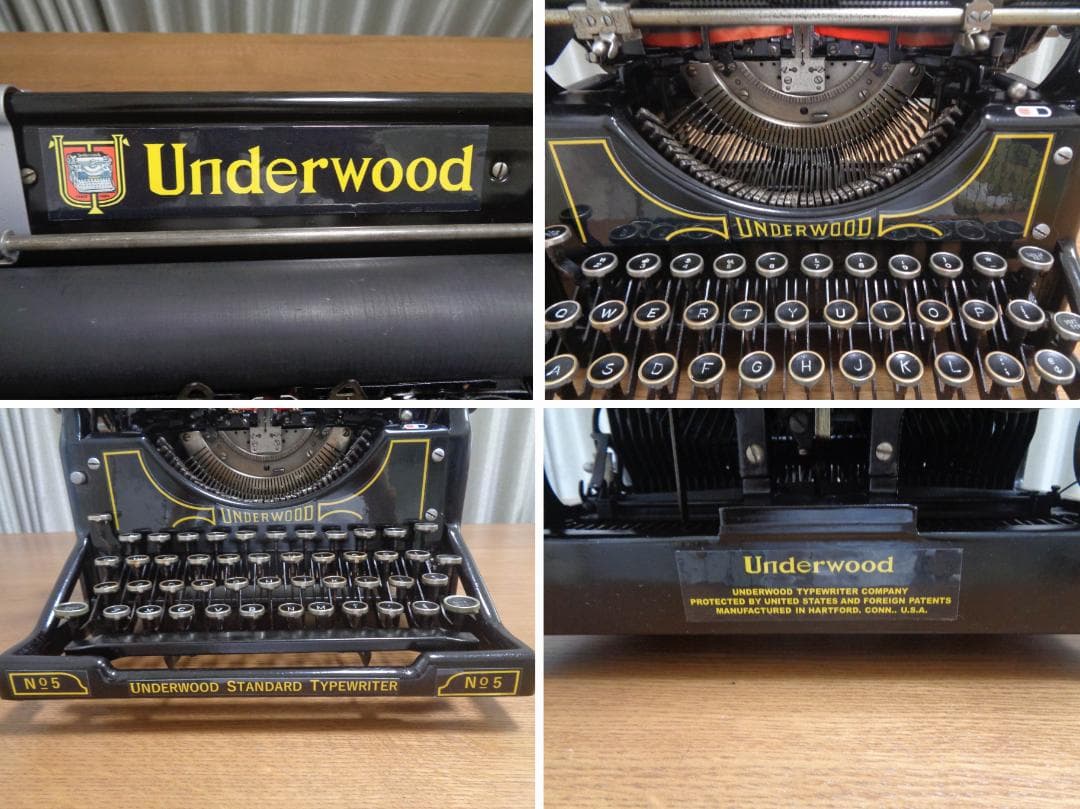 実働品 UNDERWOOD No.5 シカゴタイプライター 1930年製 - メルカリ