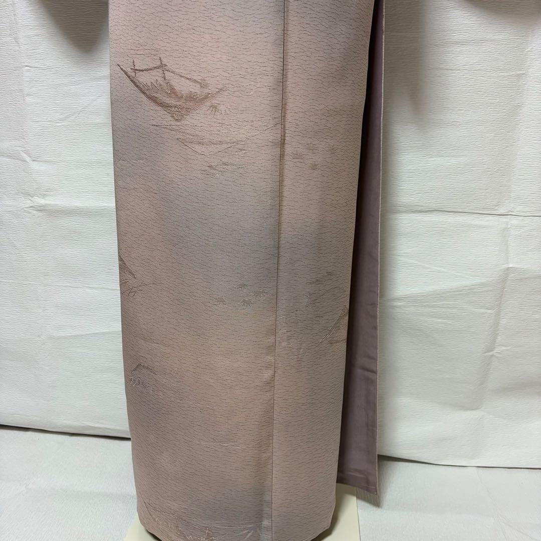 ヨ*ー様 正絹 色無地 フルセット 袷 卒業式 入学式 七五三 オ-24