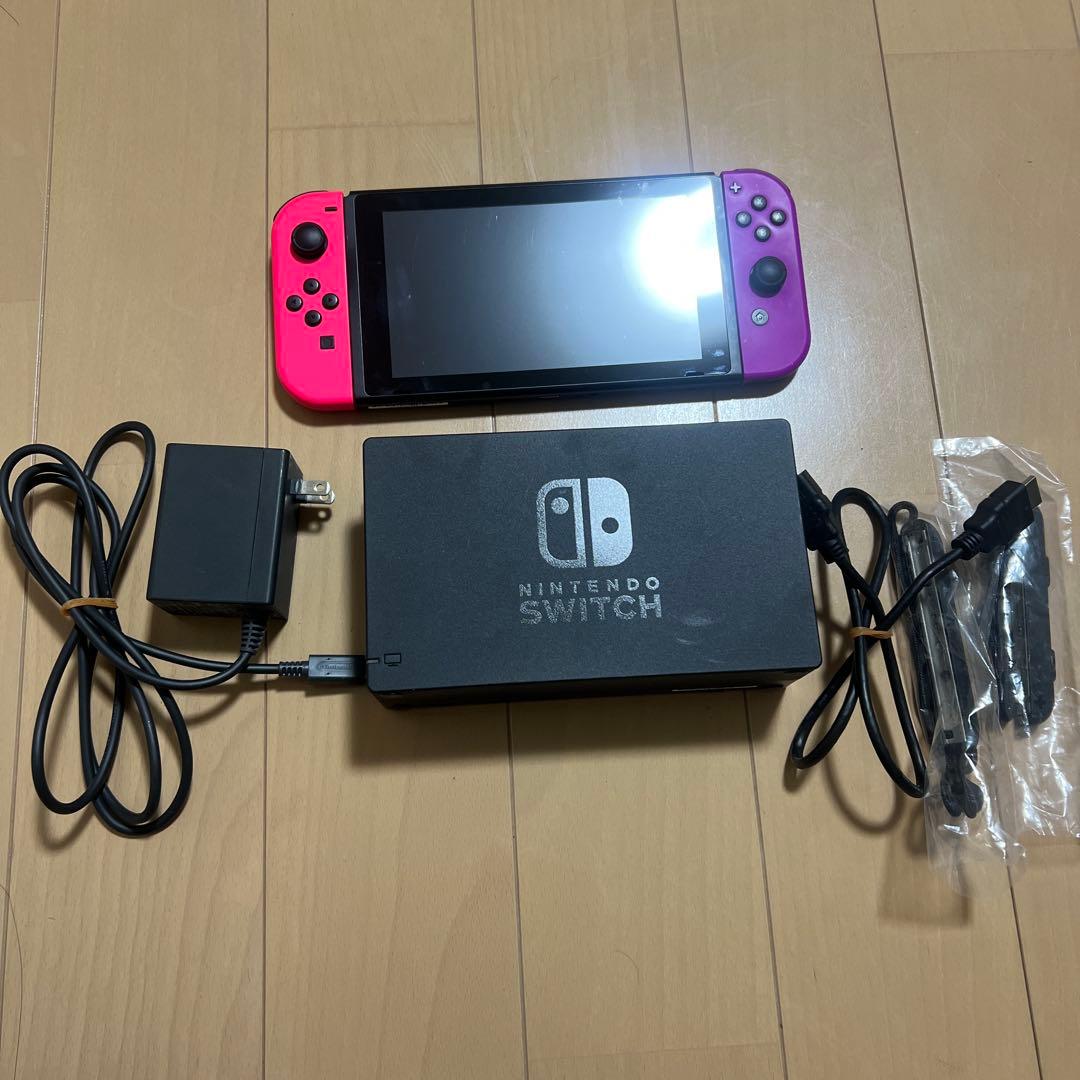 Nintendo Switch 本体　ピンク/パープル Nintendo Switch - 【新品 未使用】Switch限定／ネオンピンク.パープル