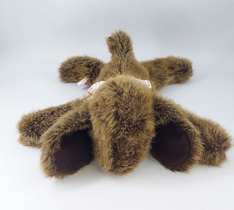 廃盤品 ケテクルーゼ ぬいぐるみ クタクタ犬 ドイツ製 ブラウン 横向き