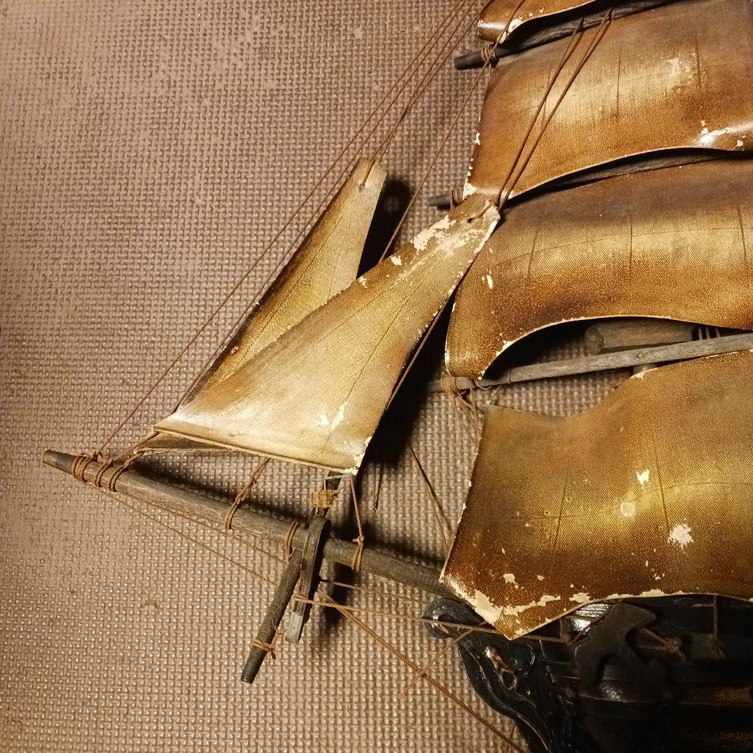 アメリカ軍艦の 船 置物 レトロ傷汚れあり - メルカリ