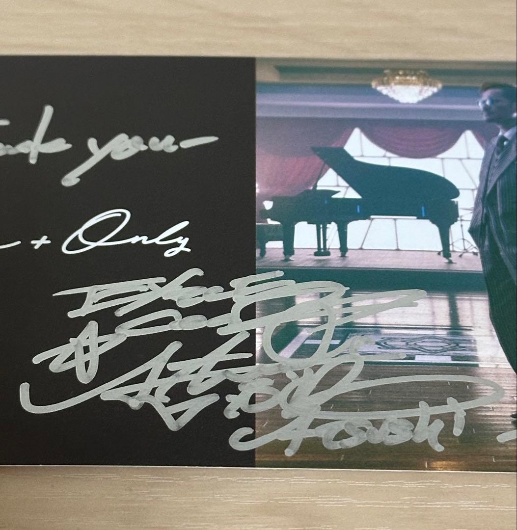 EXILE ATSUSHI 直筆サイン ポストカード ONE&ONLY 非売品 - メルカリ