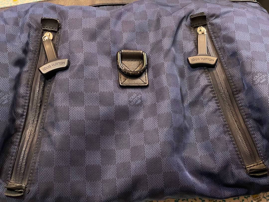 ジ*ニ様 LV ルイヴィトン ダミエ チャレンジカップ ソラーノ ネイビー