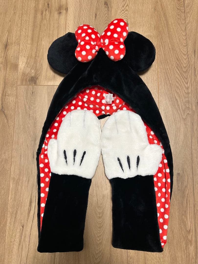 【美品】ミニー　マフラーキャップ ミニー マフラーキャップ 東京ディズニーランド - メルカリ