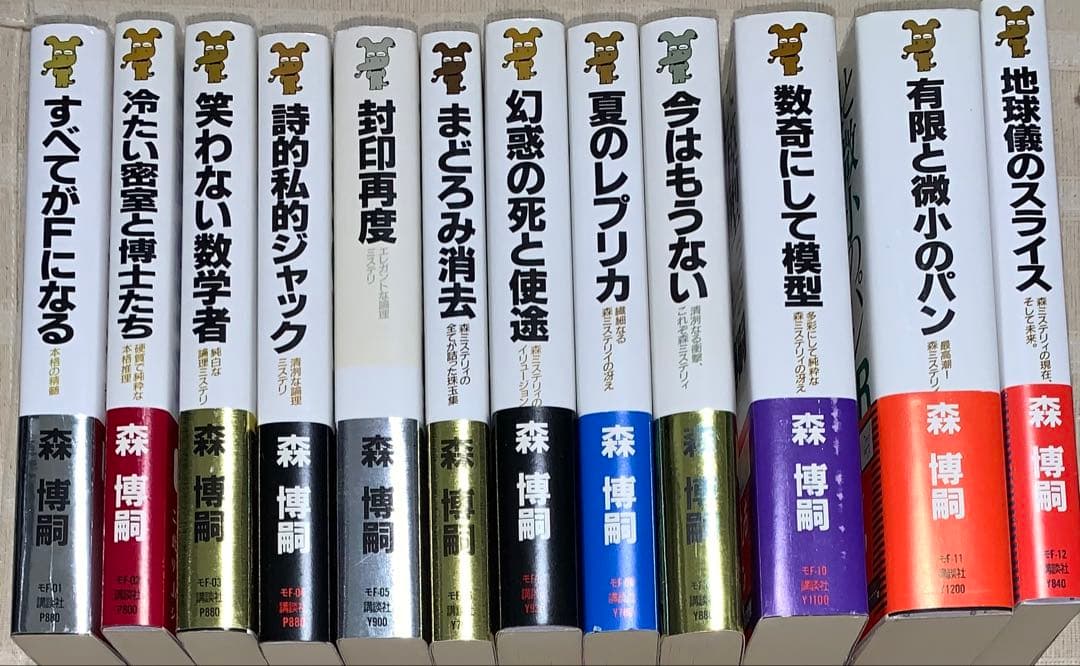 森博嗣　講談社ノベルス　全初版　12冊セット 森博嗣 講談社ノベルス 全初版 12冊セット - メルカリ