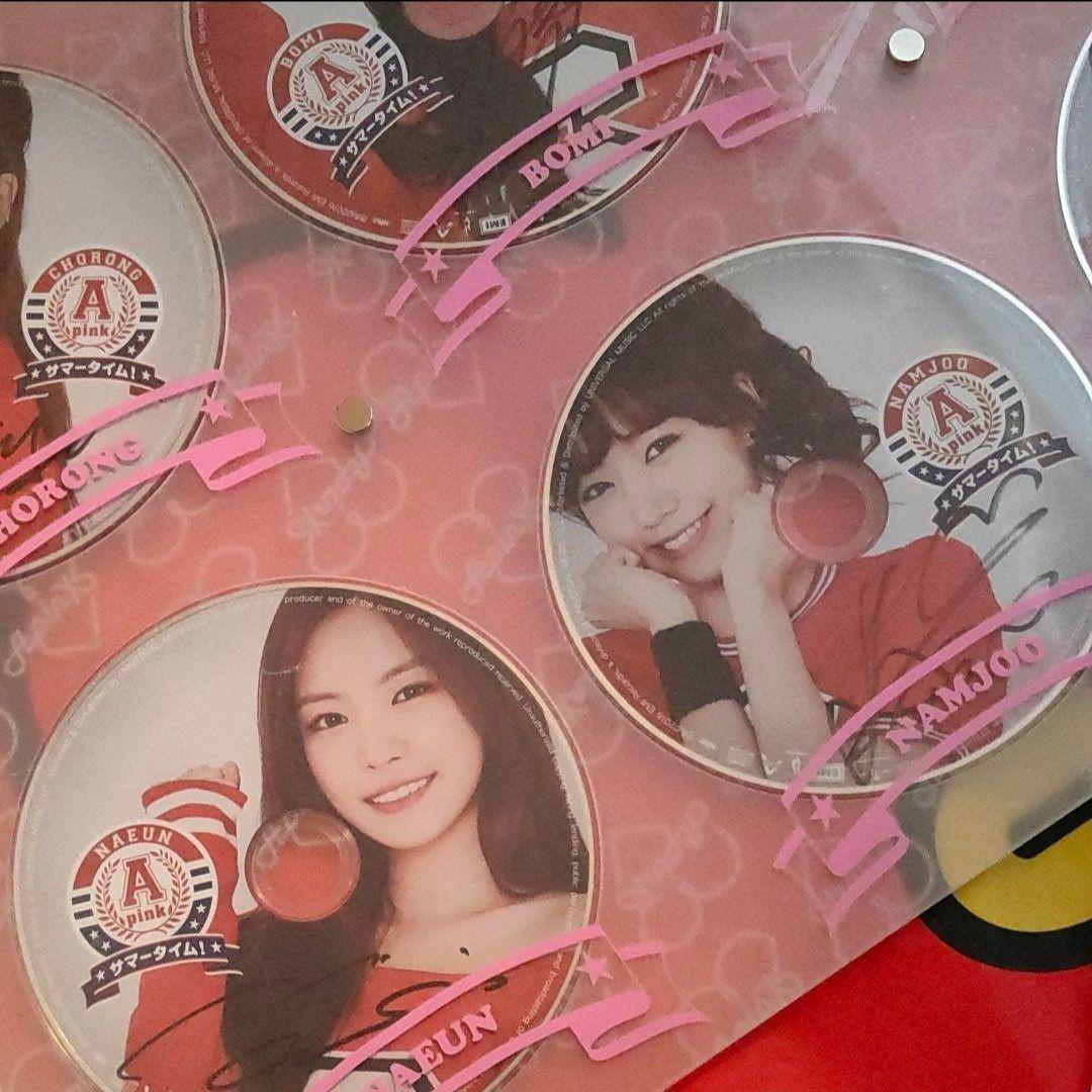未使用◇ APINK 【 サマータイム！ 】 直筆サインCD アクリルパネル付