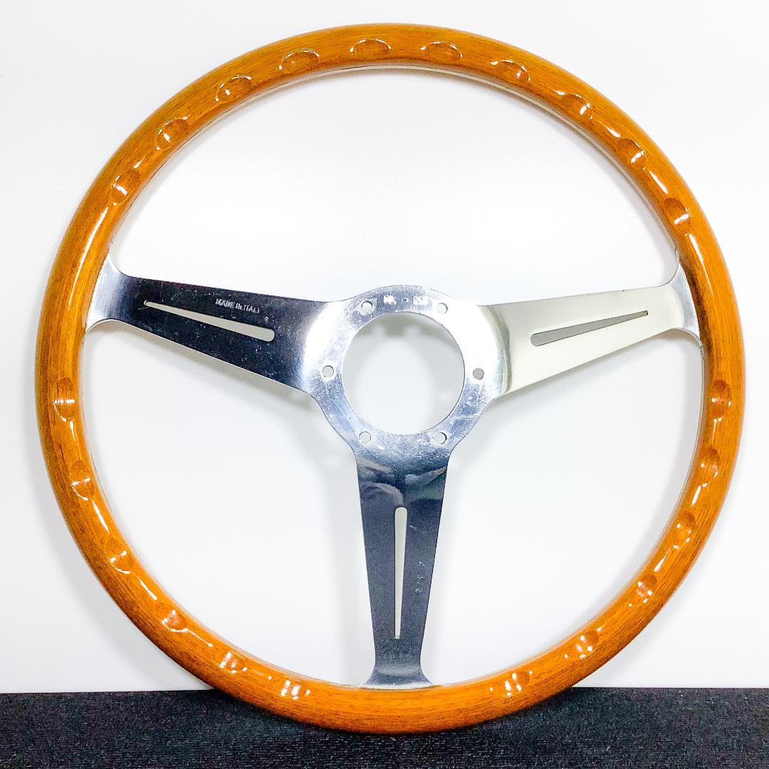 ナルディ クラシック ウッドステアリング 36.5φ 純正ホーンボタン ネジ付