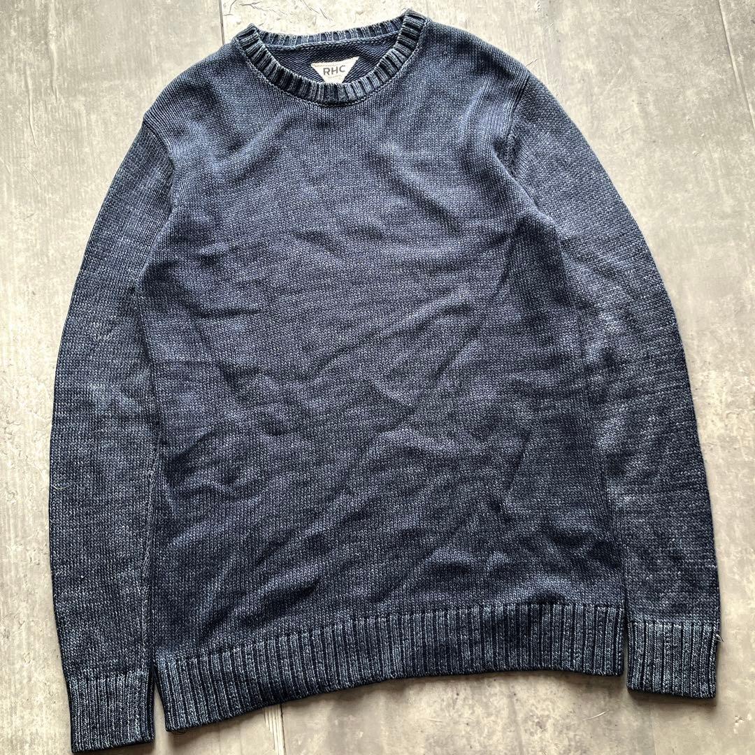 ロンハーマン RHC インディゴ ニット セーター リブ編み アメカジ
