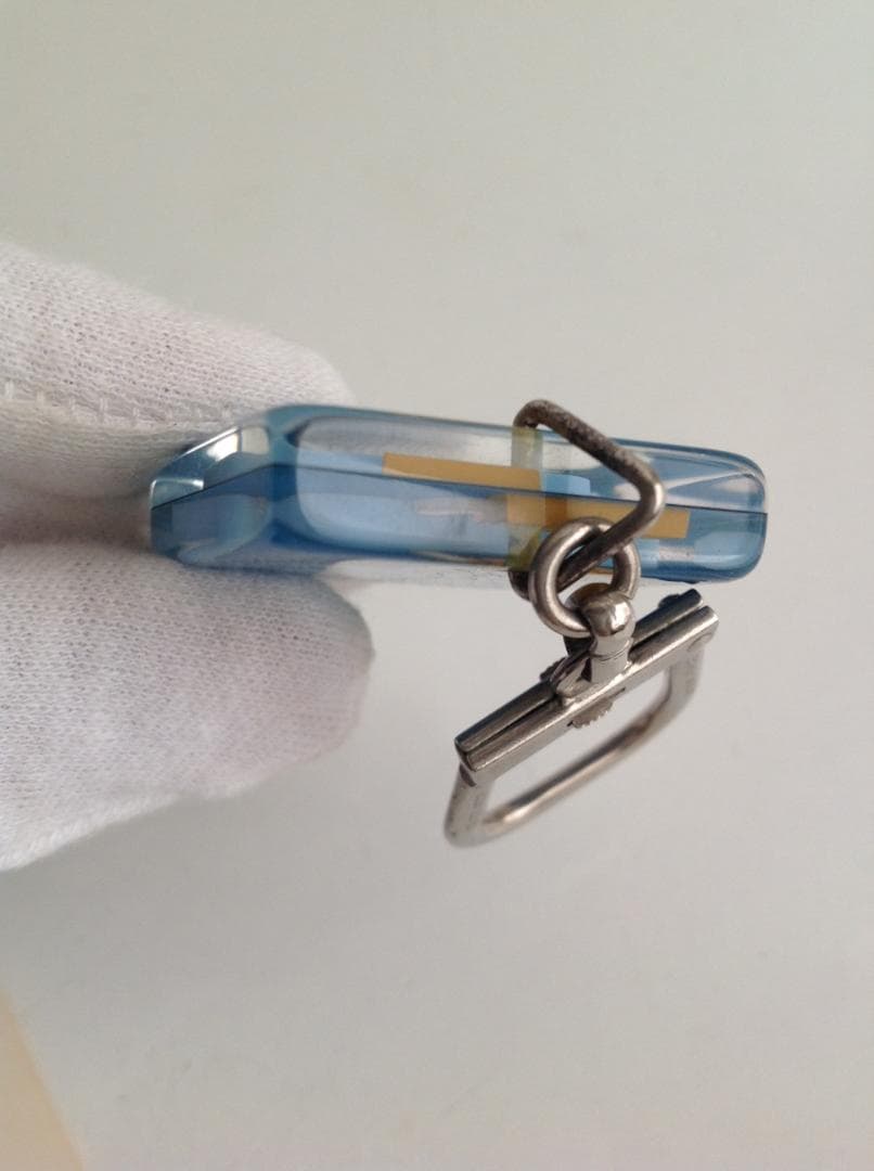 古い雑誌広告とブルボンキーホルダー エールフランス ブロカント