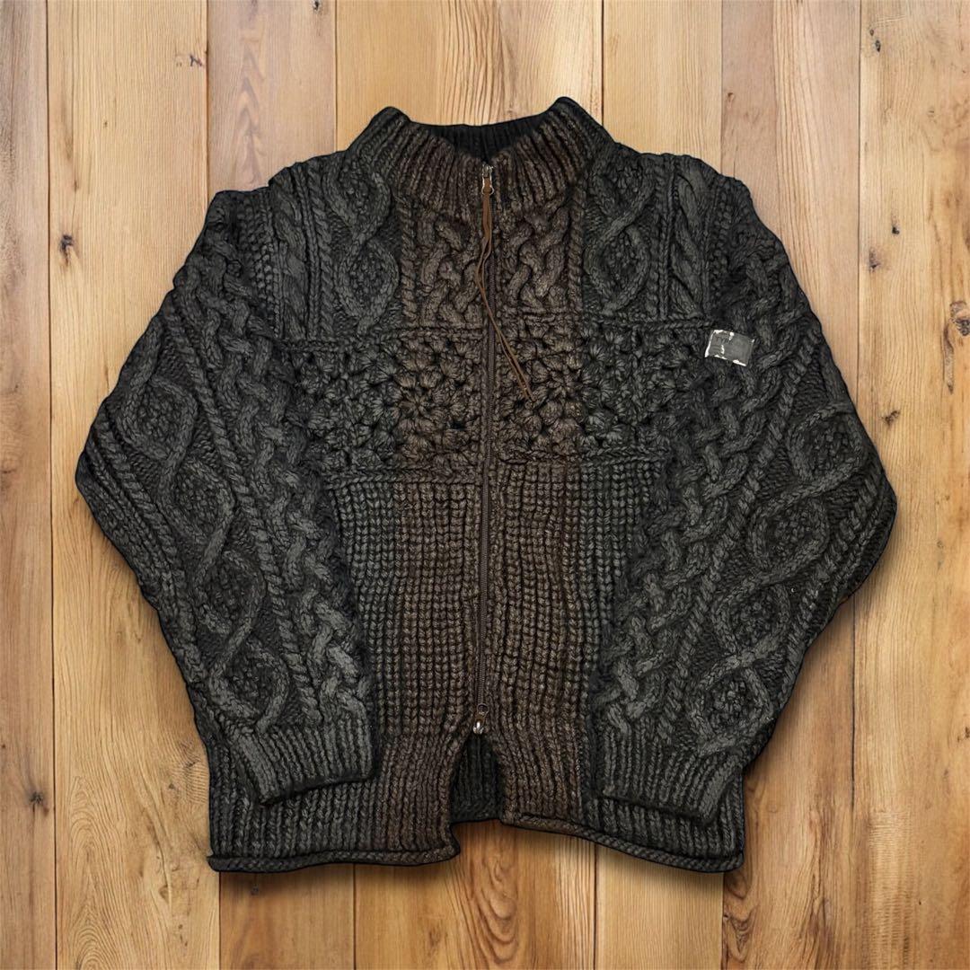 新品 elephant TRIBAL fabrics カオス アランニット 黒 - メルカリ