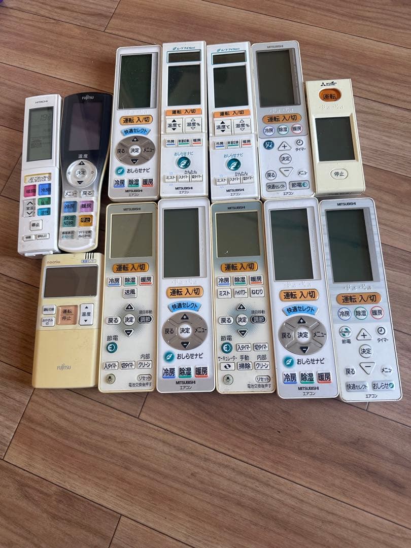 エアコン用リモコン 三菱、nocria 富士通、..13個 nocria リモコン エアコン 富士通ゼネラル AR-FDA3J エアコン用純正