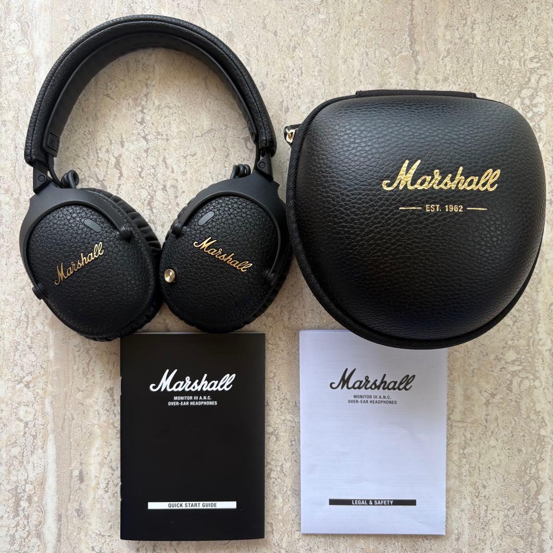 【正規品美品】Marshall MONITOR Ⅲ A.N.C. Amazon.com: Marshall Monitor III A.N.C. Over-Ear Bluetooth