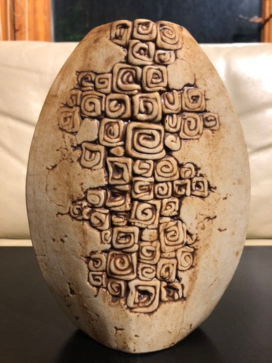 マレーシア作家 TENMOKU POTTERY 天目 フラワーベース 花器